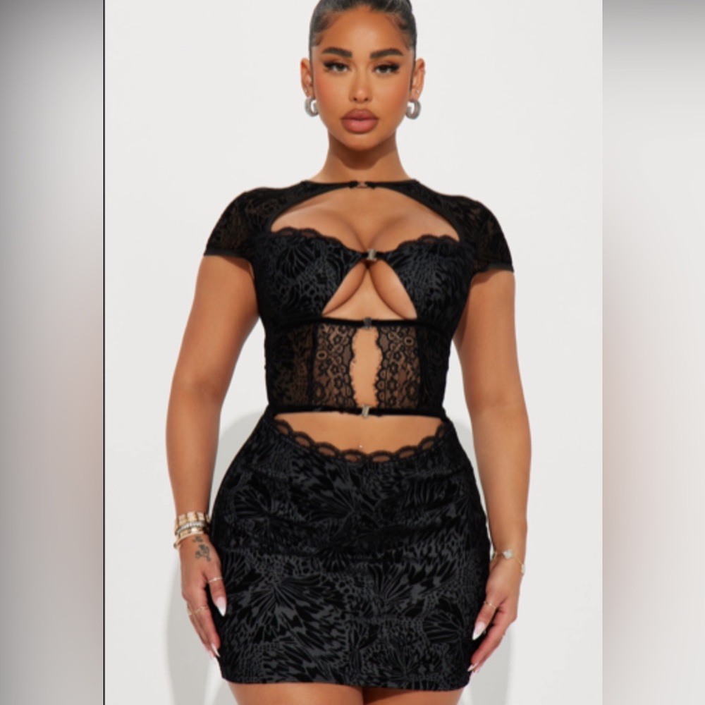Alexa Mesh Mini Dress